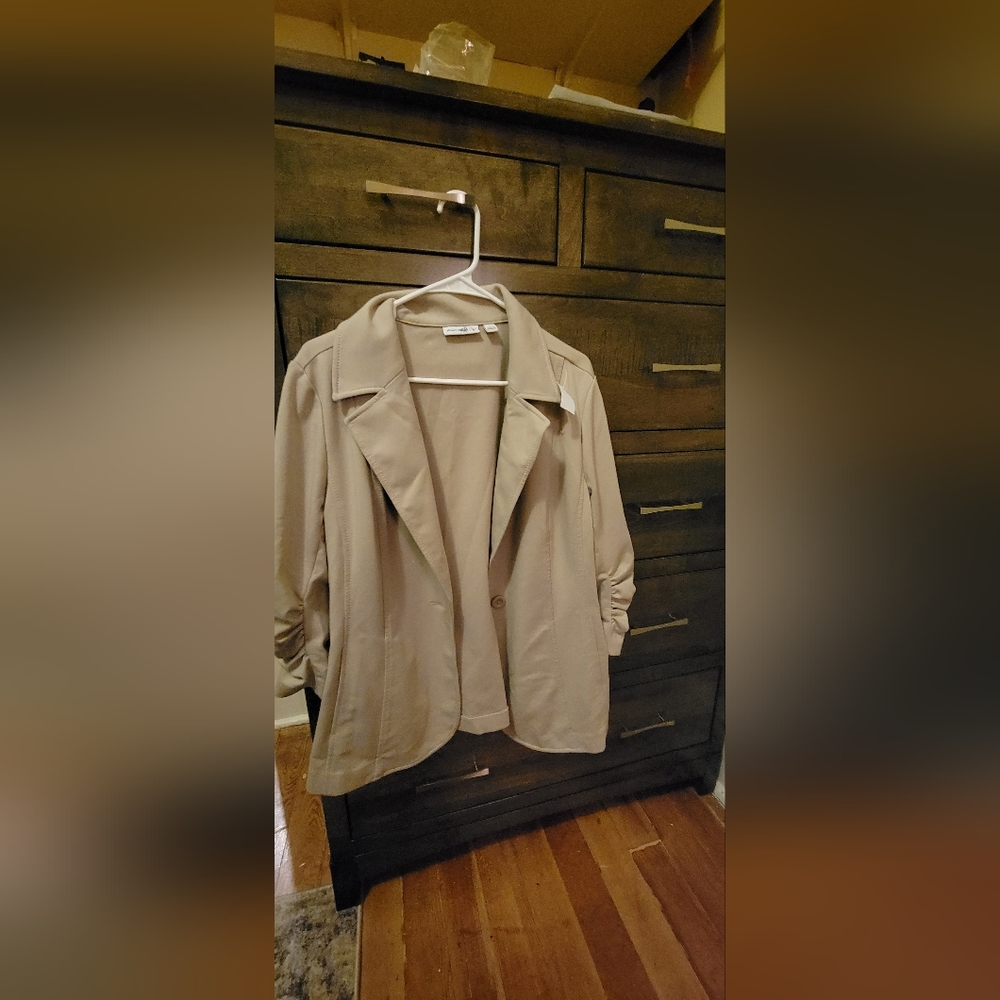 Tan soft blazer